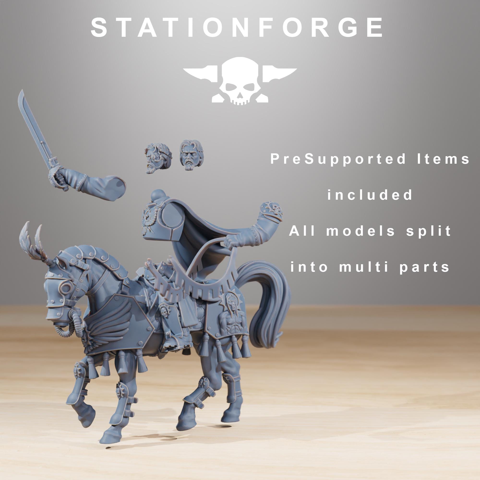 RoyalGuard Cavalry Commanders  - in 12k - by Station Forge 2 variants