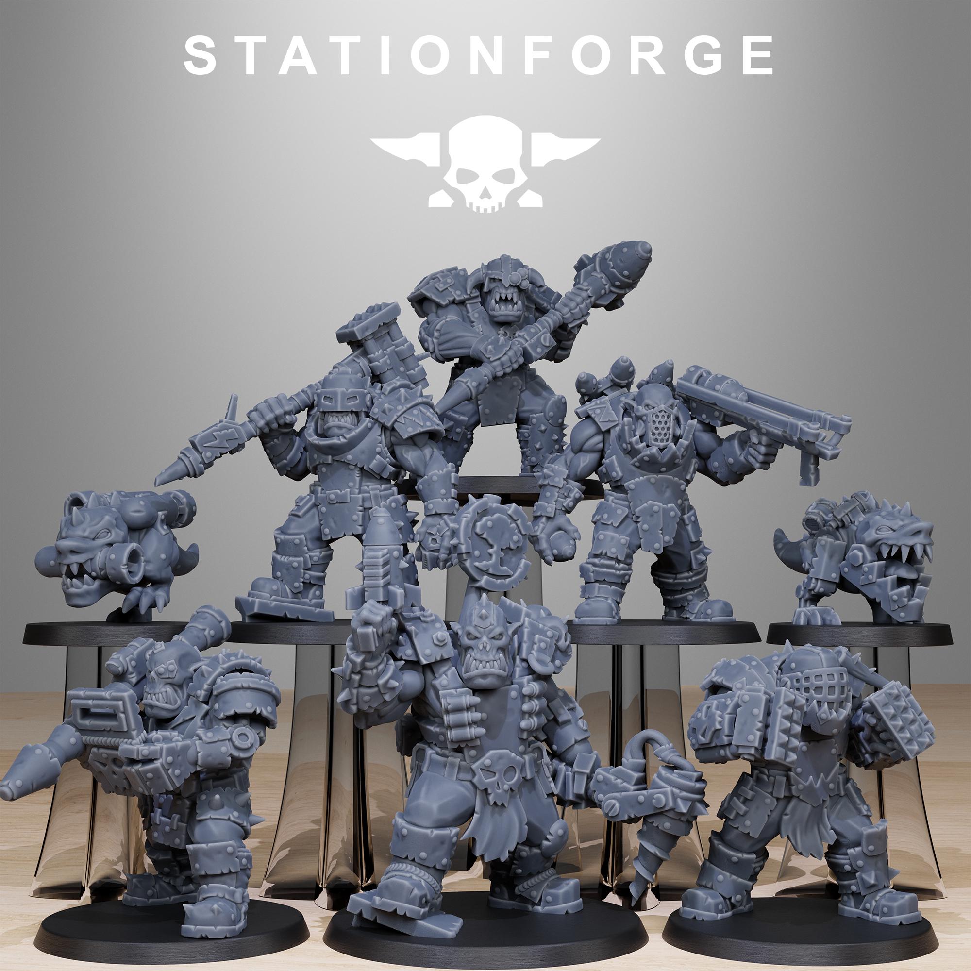 Orkaz Smashers  8 Models - in 12k-  by Station Forge