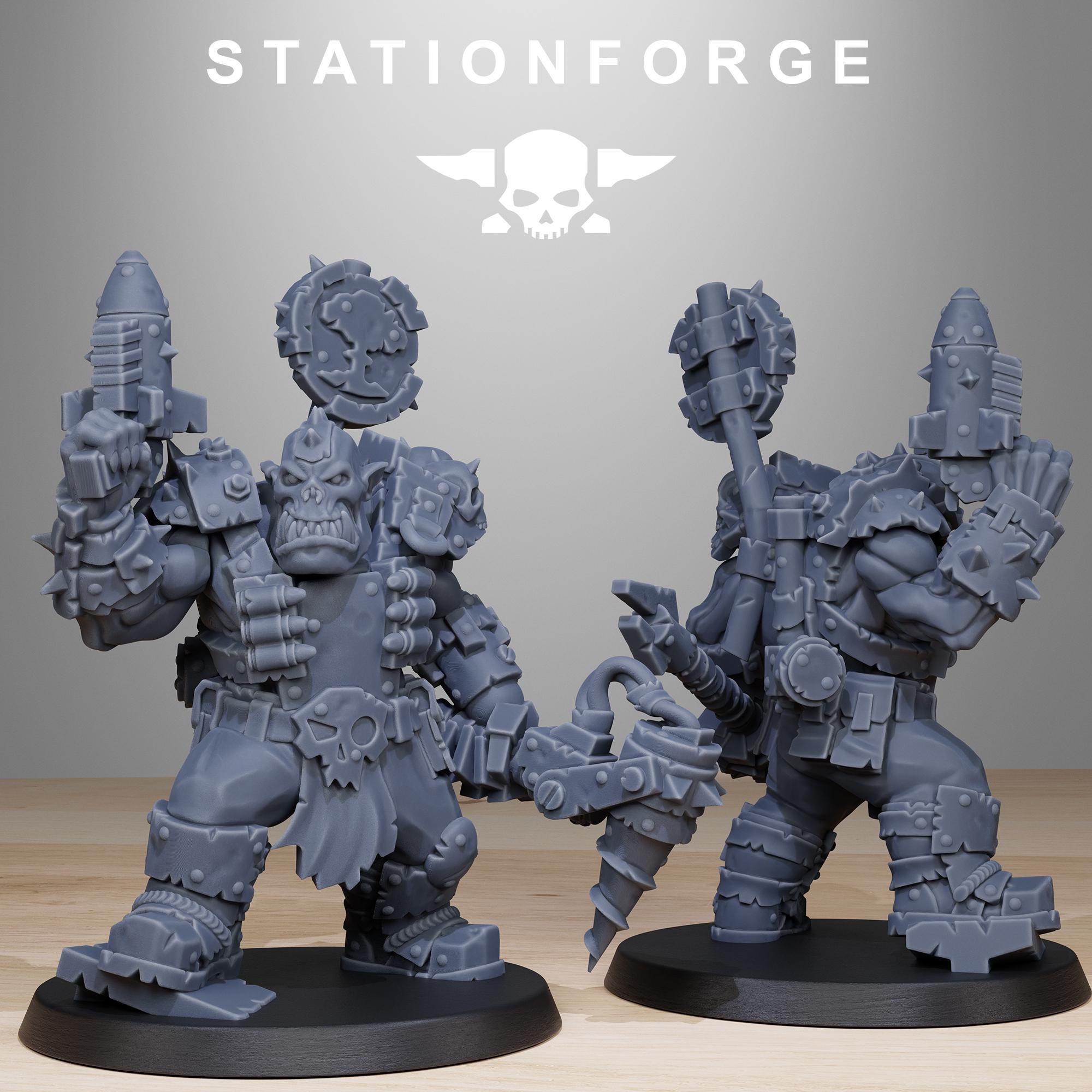 Orkaz Smashers  8 Models - in 12k-  by Station Forge