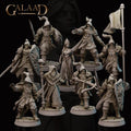 Escort the Queen - 9 models - 12k resin - galaad