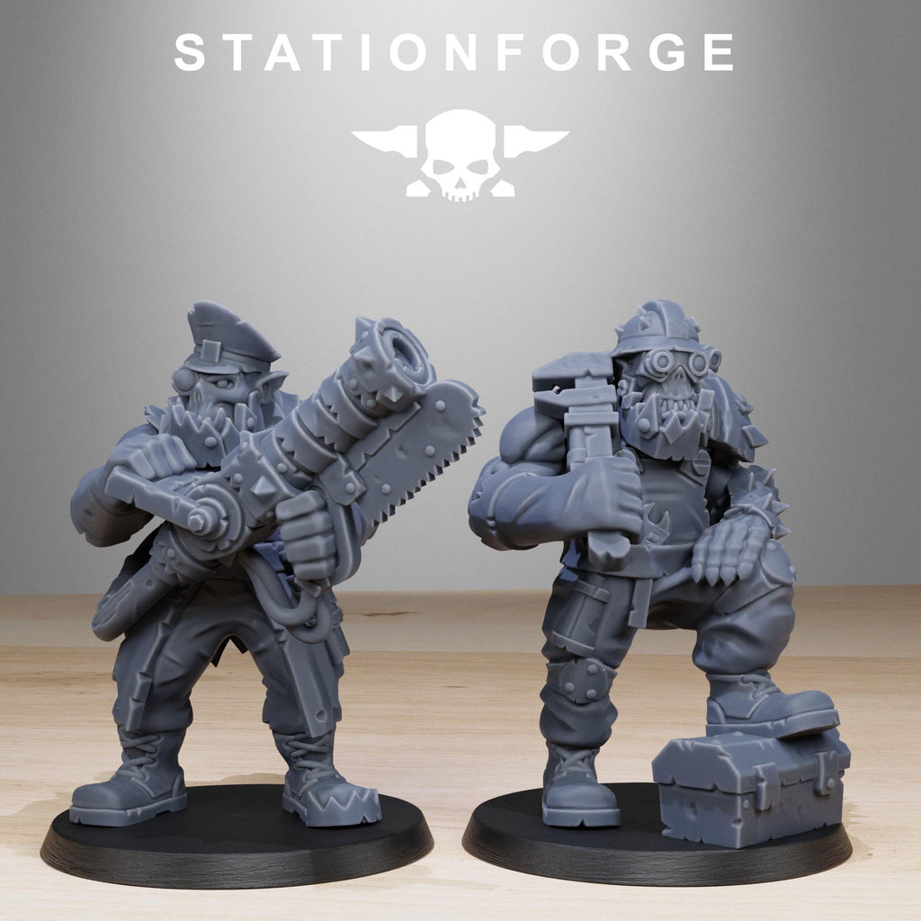 Orkaz Team Fighters 11 models - in 12k - by station Forge