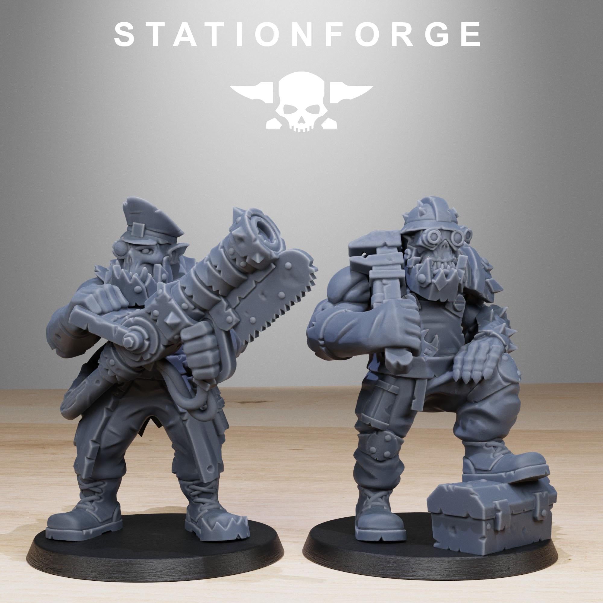 Orkaz Team Fighters 11 models - in 12k - by station Forge