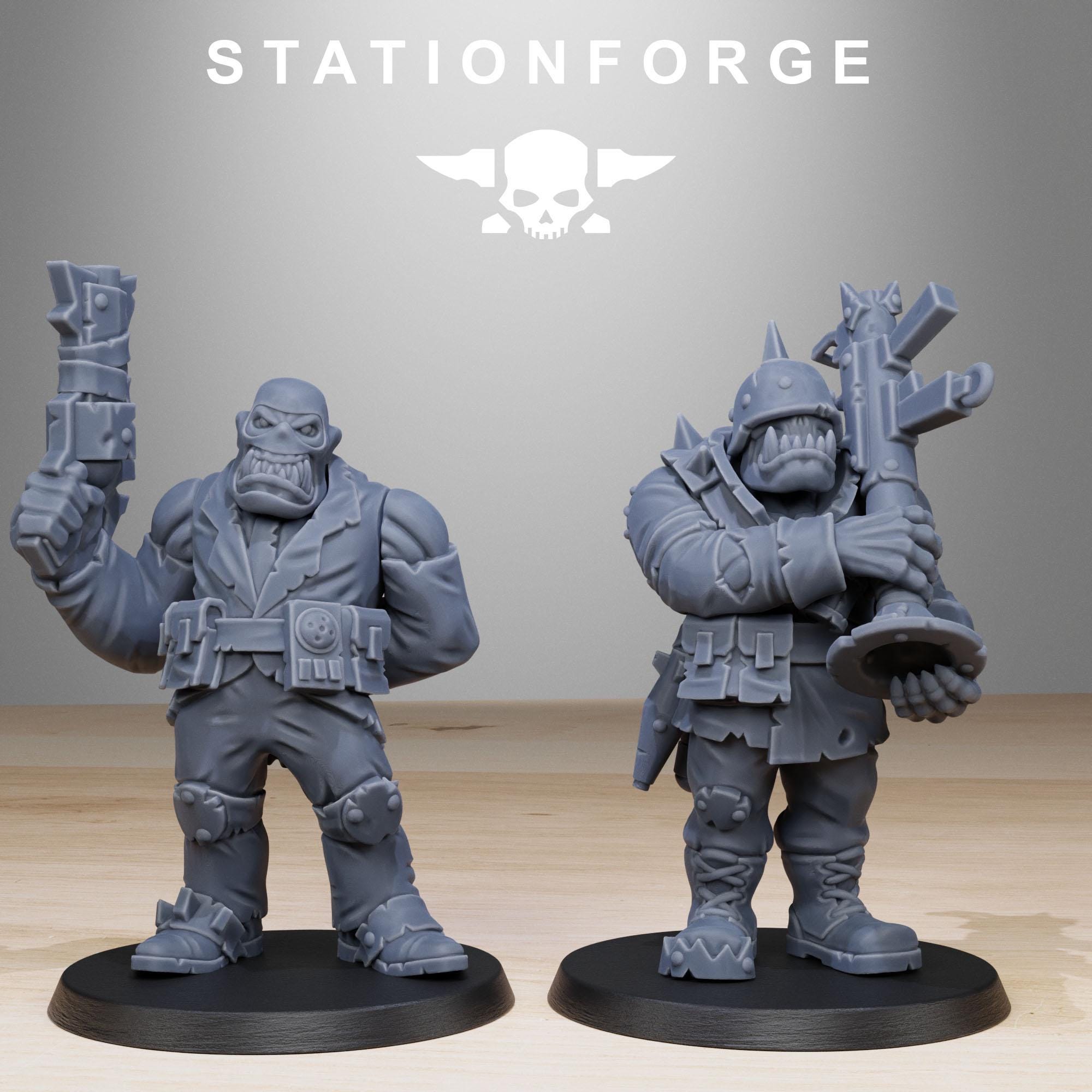 Orkaz Team Fighters 11 models - in 12k - by station Forge