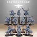 Orkaz Beast Riders 10 models - in 12k - by station Forge