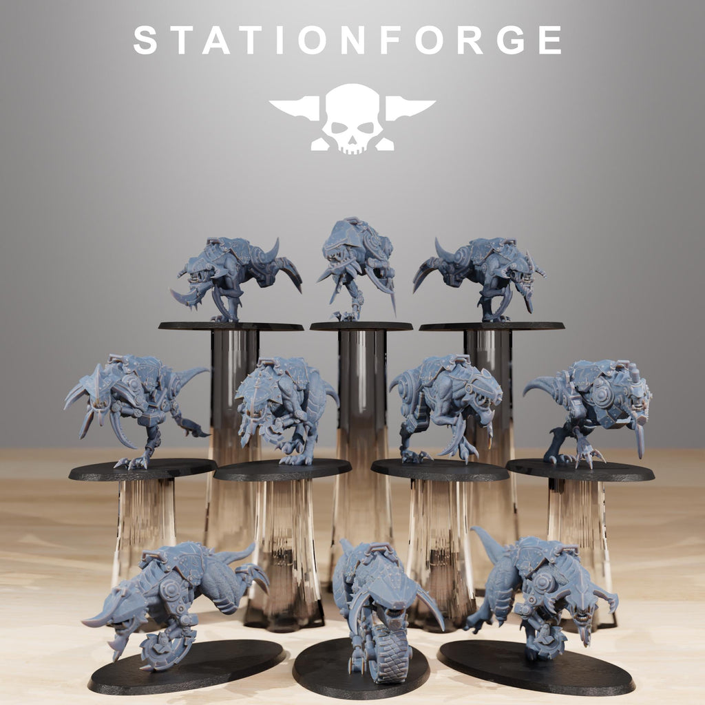 Orkaz Beast Riders 10 models - in 12k - by station Forge