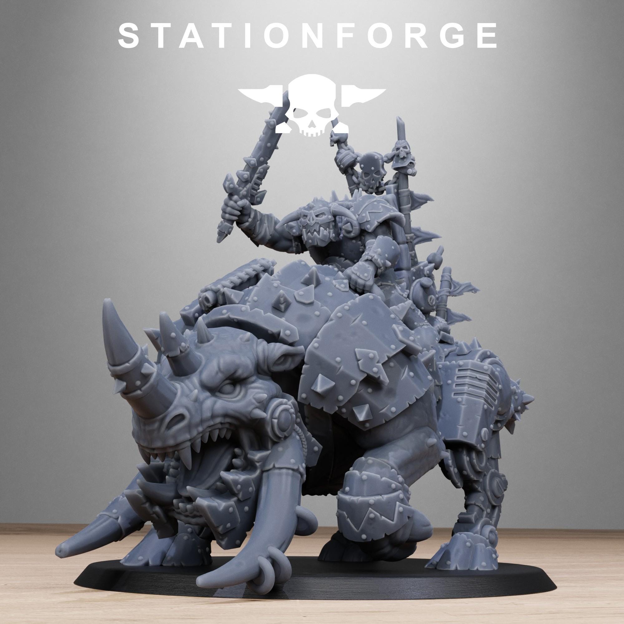 Orkaz Brast-Rider Warlord - in 12k - by Station Forge