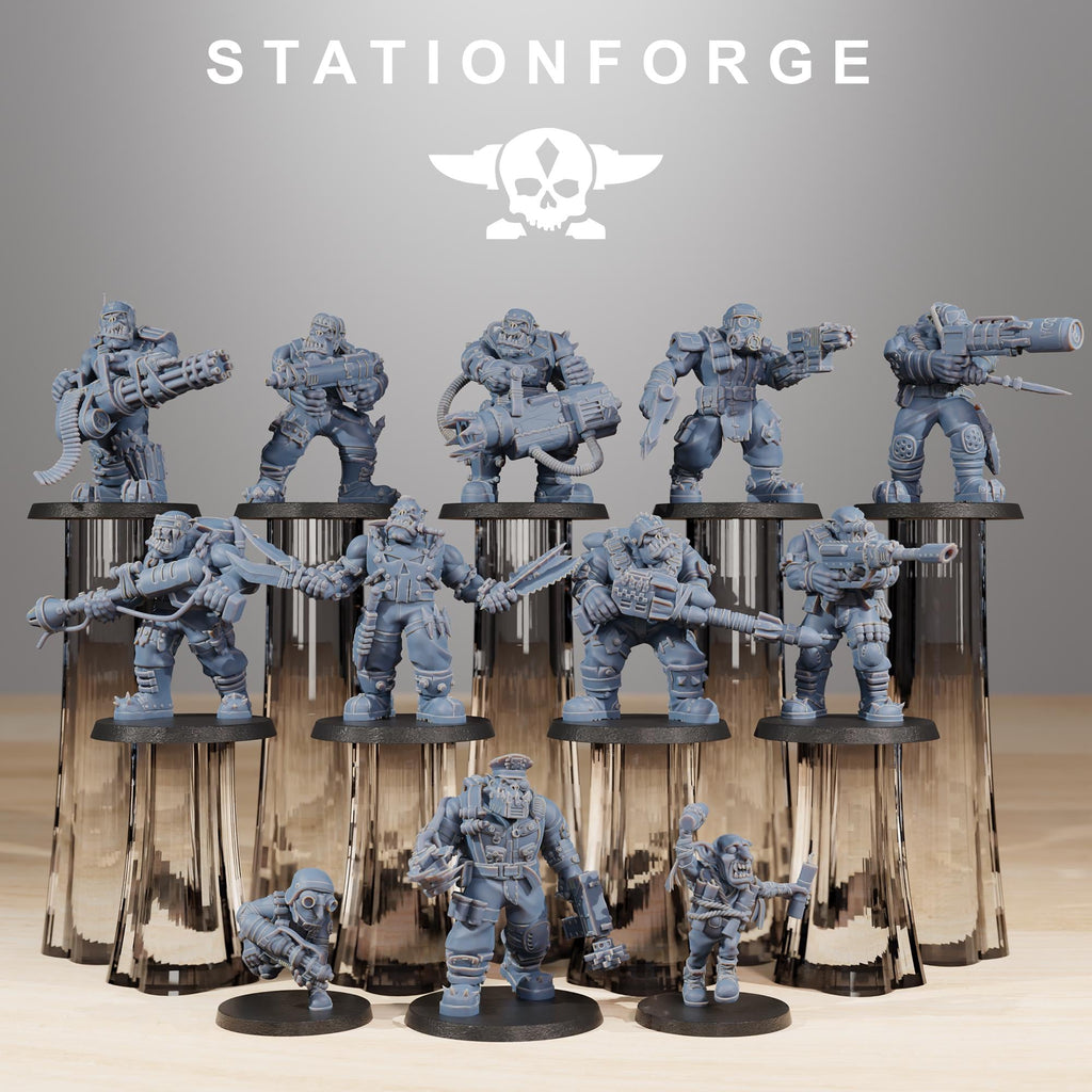Orkaz Skillers 12 models - in 12k - by station Forge