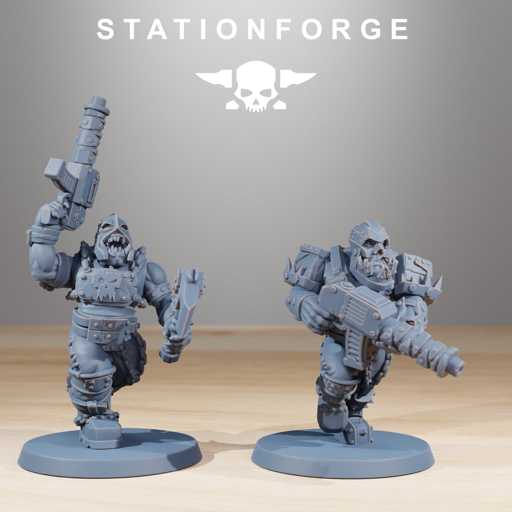 Orkaz Berserkers 10 Models - in 12k - by Station Forge