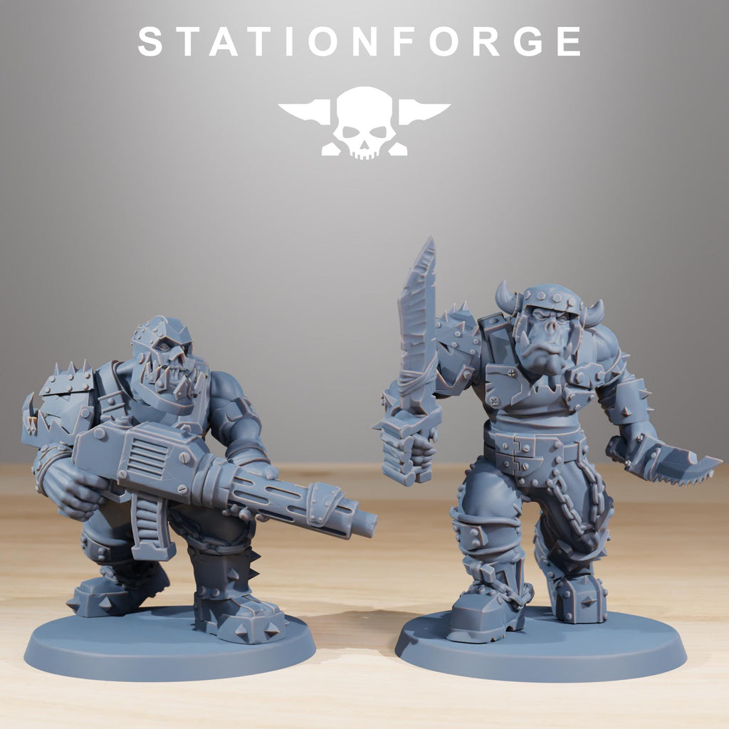 Orkaz Berserkers 10 Models - in 12k - by Station Forge