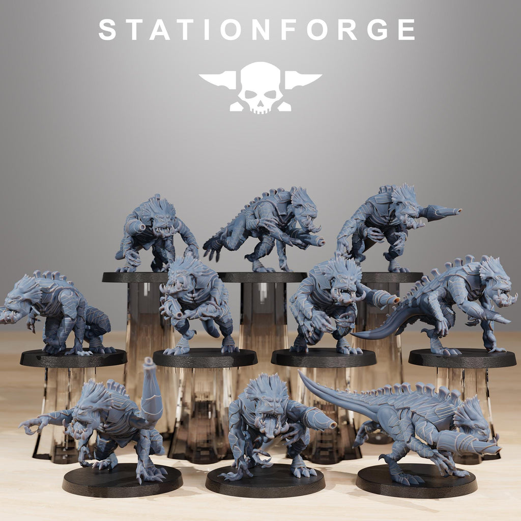 Xenarid Infantry - in 12k - by Station Forge