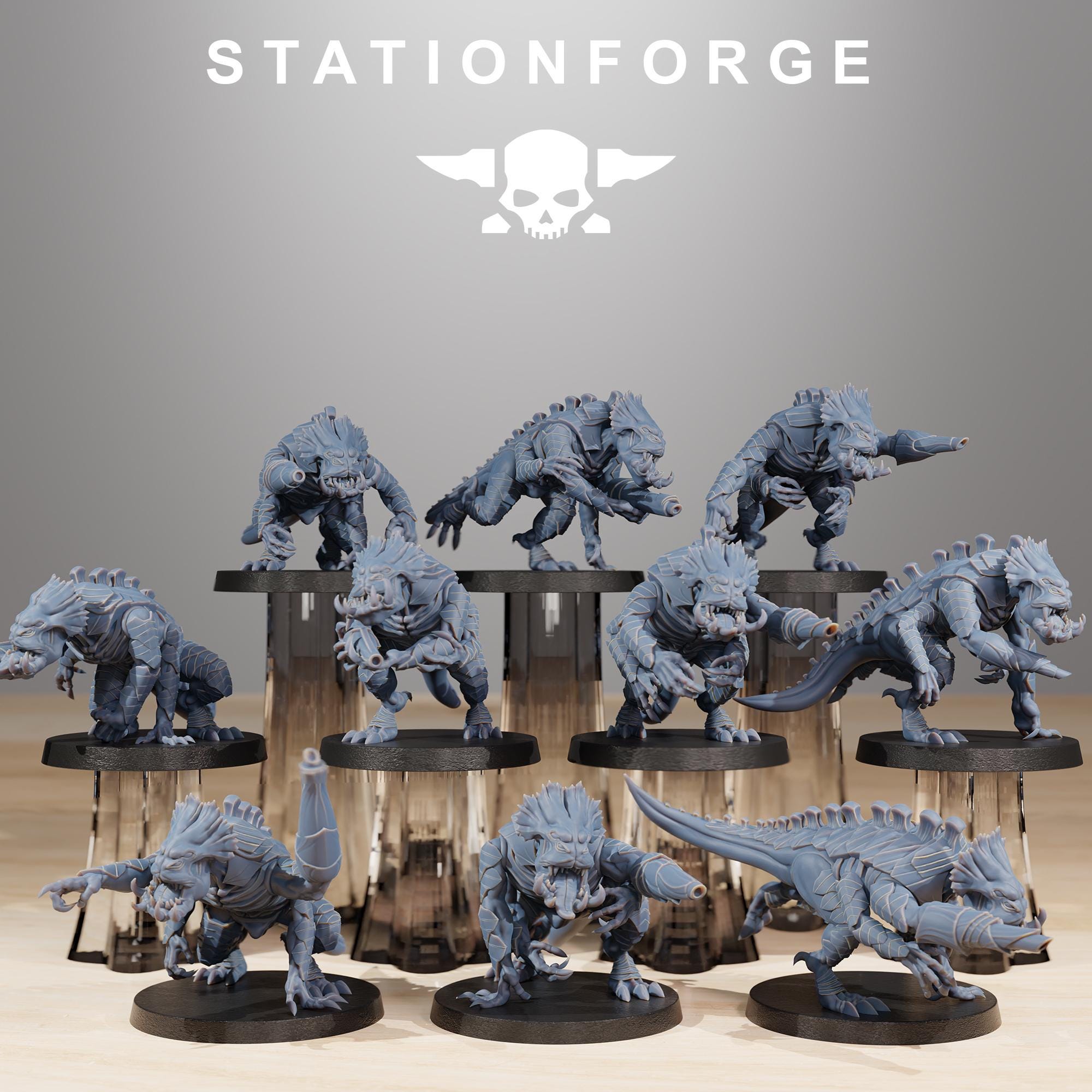 Xenarid Infantry - in 12k - by Station Forge