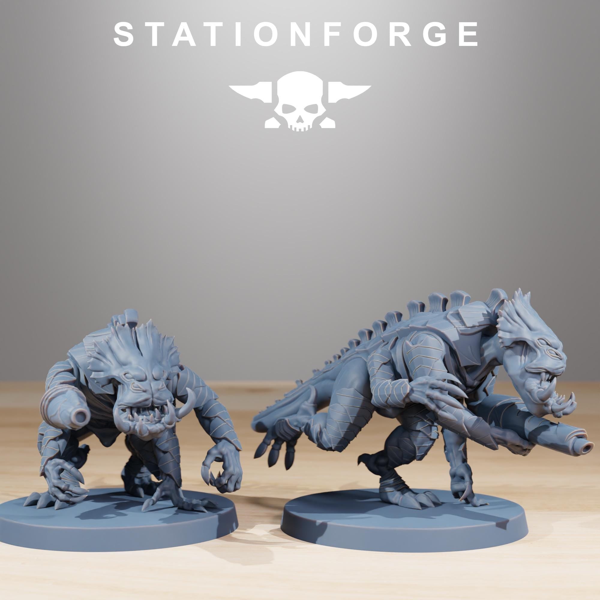 Xenarid Infantry - in 12k - by Station Forge