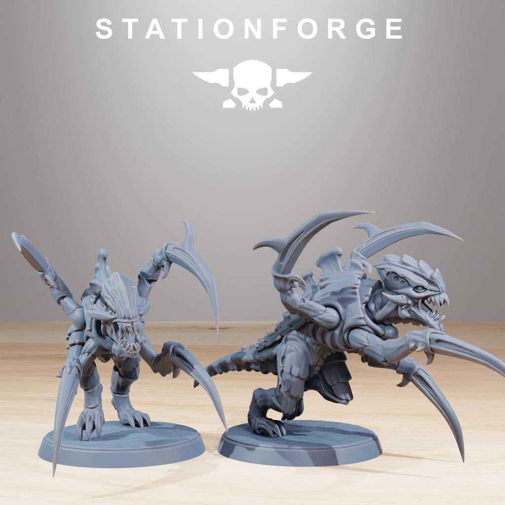 Xenarid Infantry Melee Unit - in 12k - by Station Forge