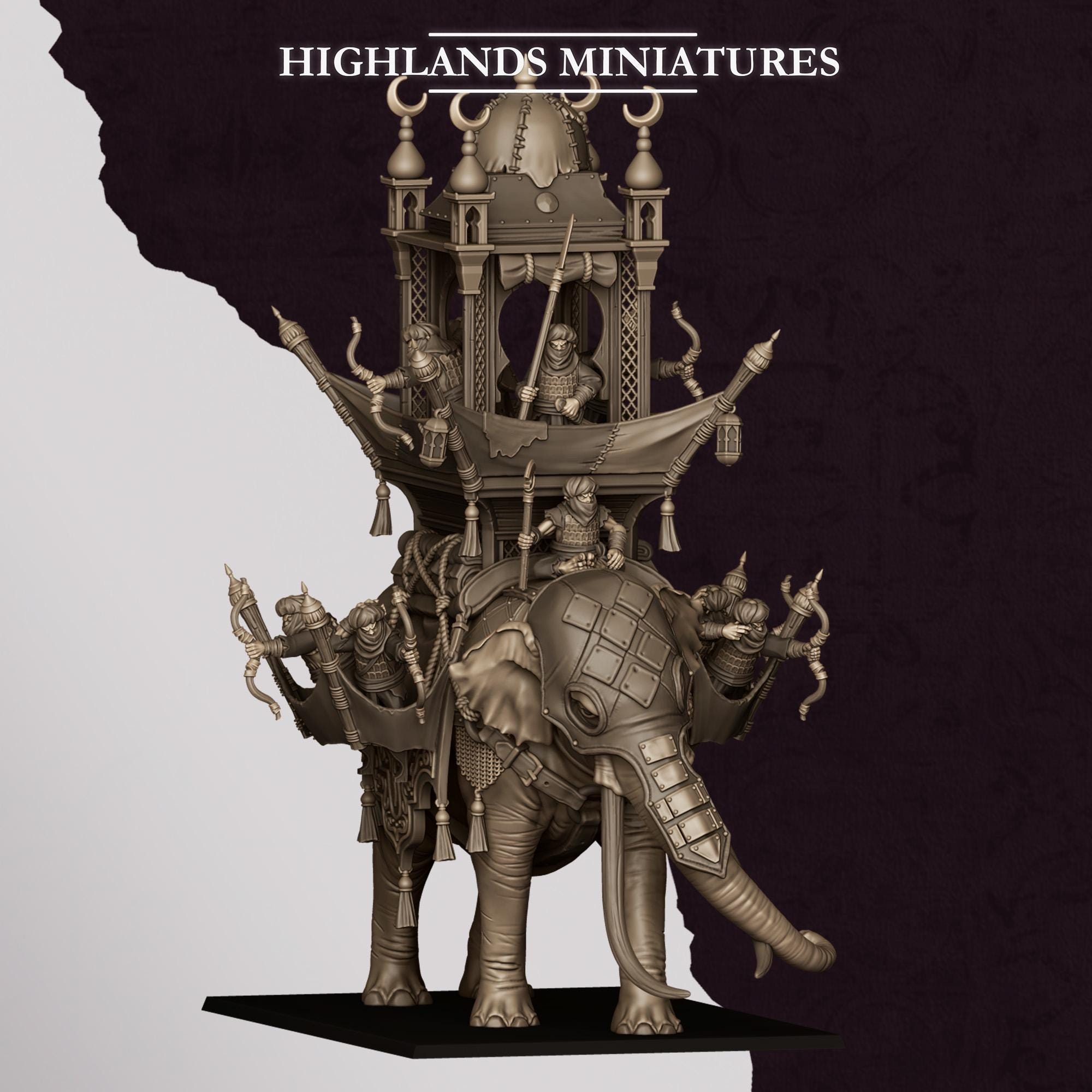 Hobgoblin War Elephant - in 12k- by Highlands Miniatures