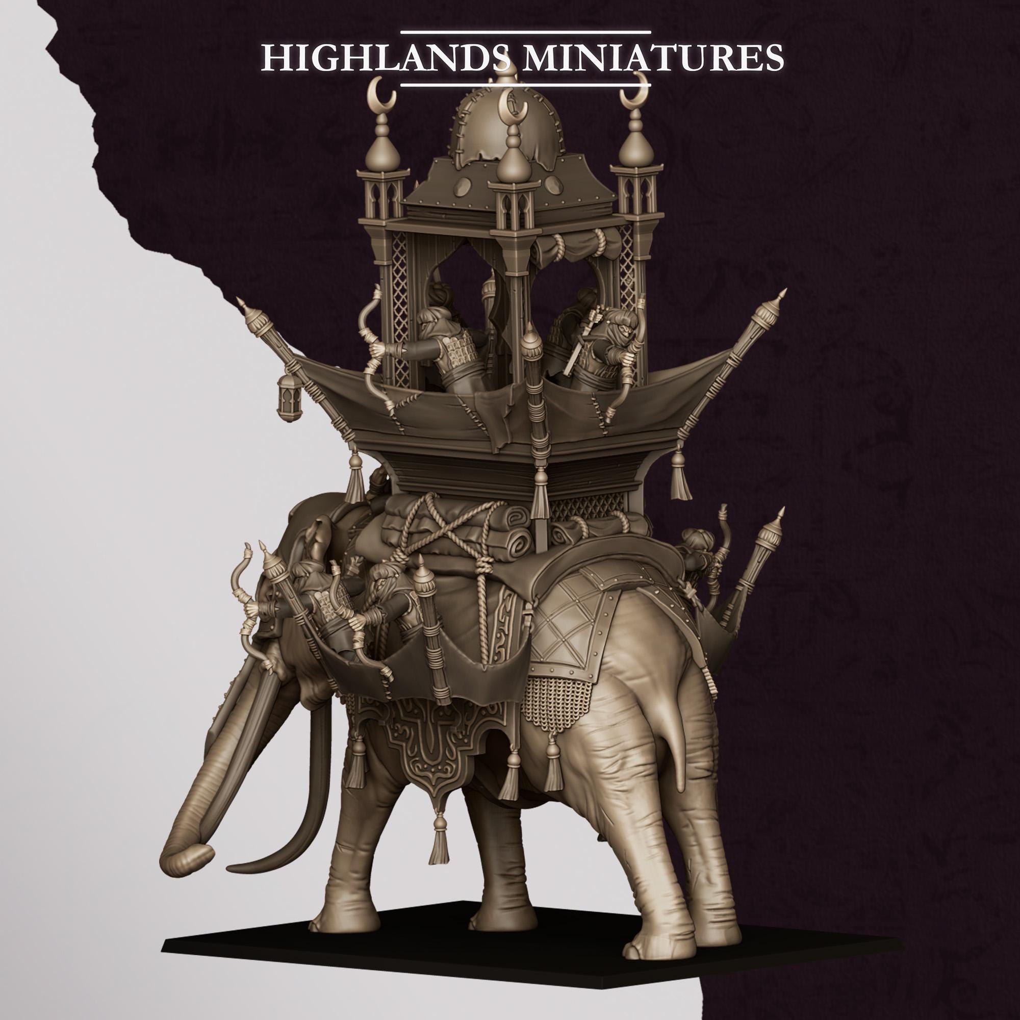 Hobgoblin War Elephant - in 12k- by Highlands Miniatures