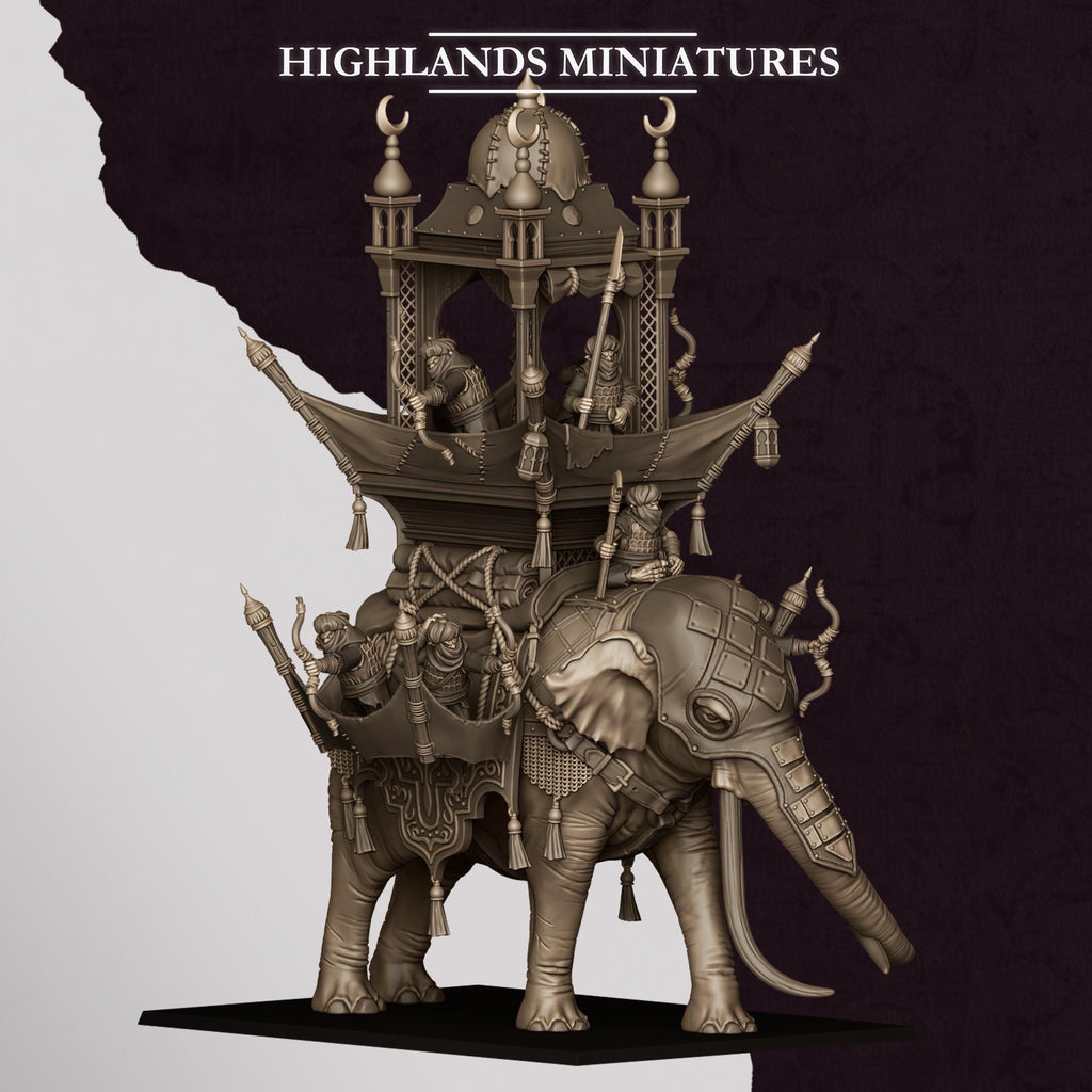 Hobgoblin War Elephant - in 12k- by Highlands Miniatures