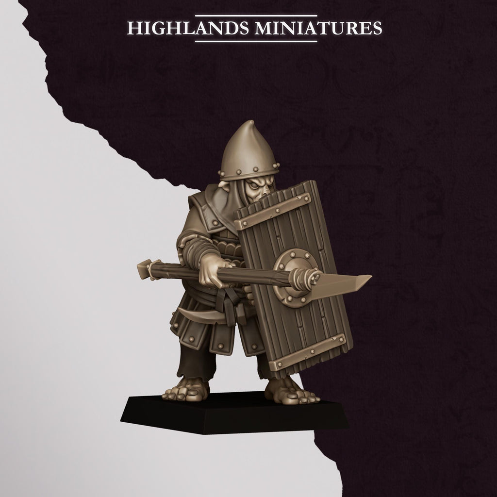 Hobgoblin Spearmen - in 12k by Highlands Miniatures