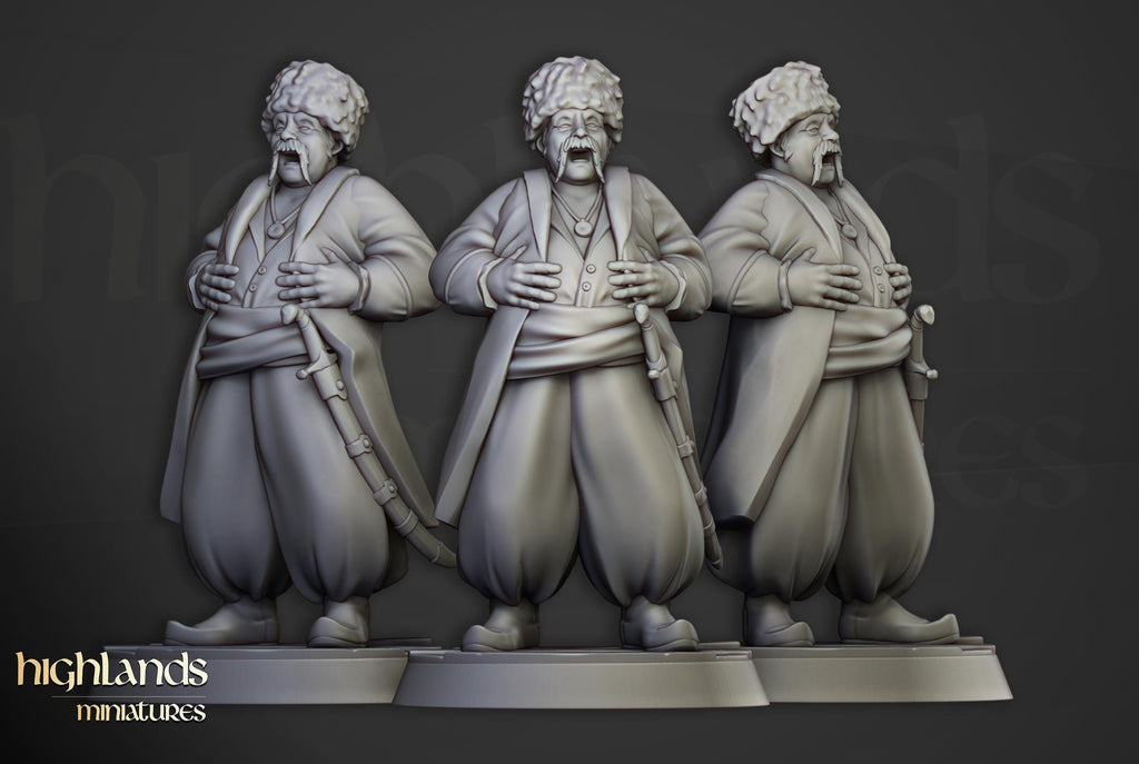 Cossack Leader  - in 12k- by Highlands Miniatures