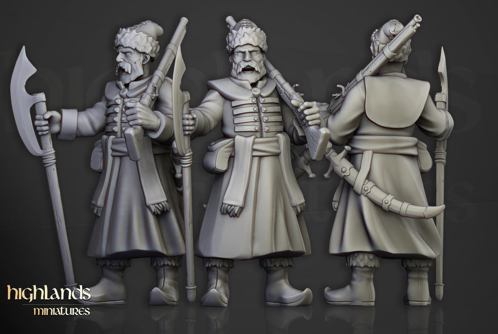 Harbor Streltsy  - 12K Resin Print - Highlands Miniatures