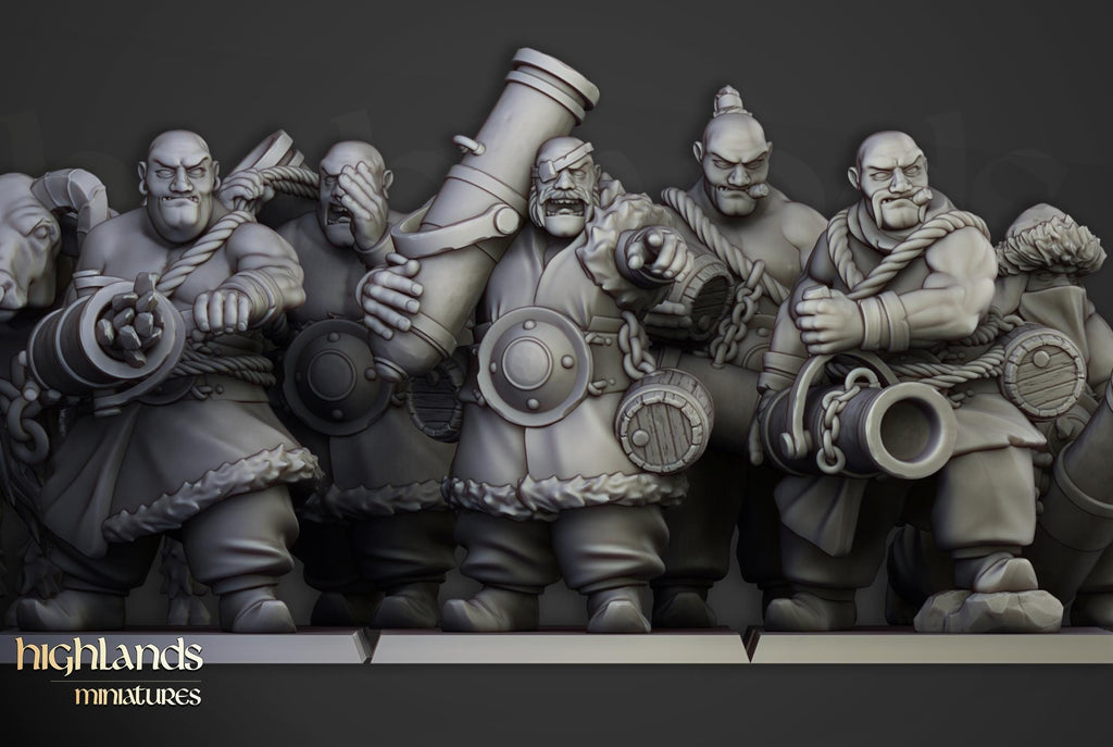 Khazarian Gunners - 12K Resin Print - Highlands Miniatures