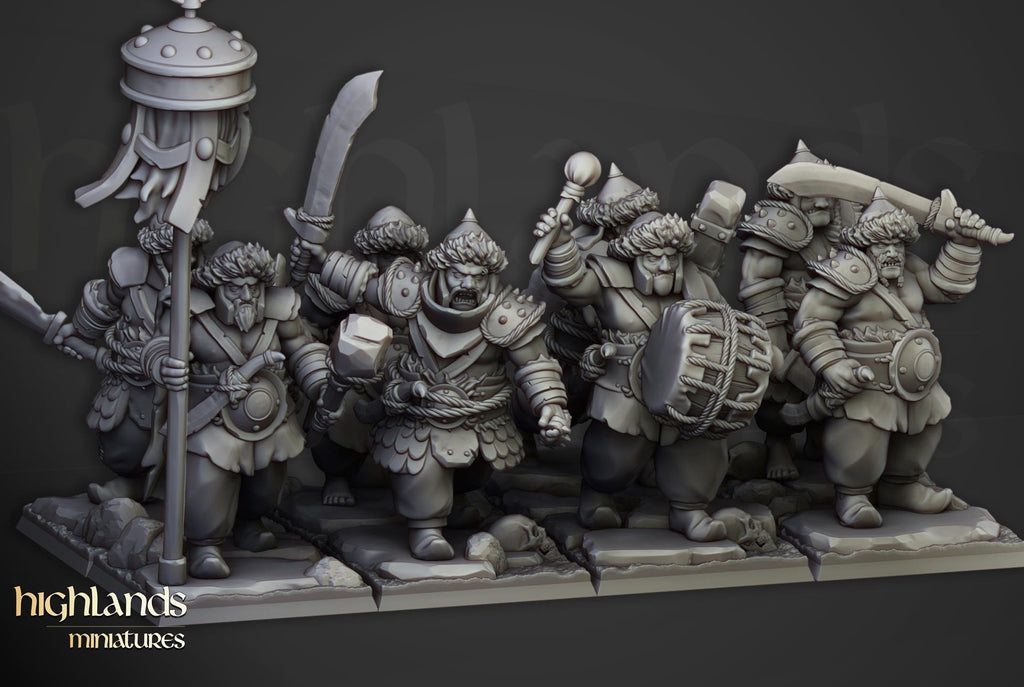 Khazarian Warriors - 12K Resin Print - Highlands Miniatures