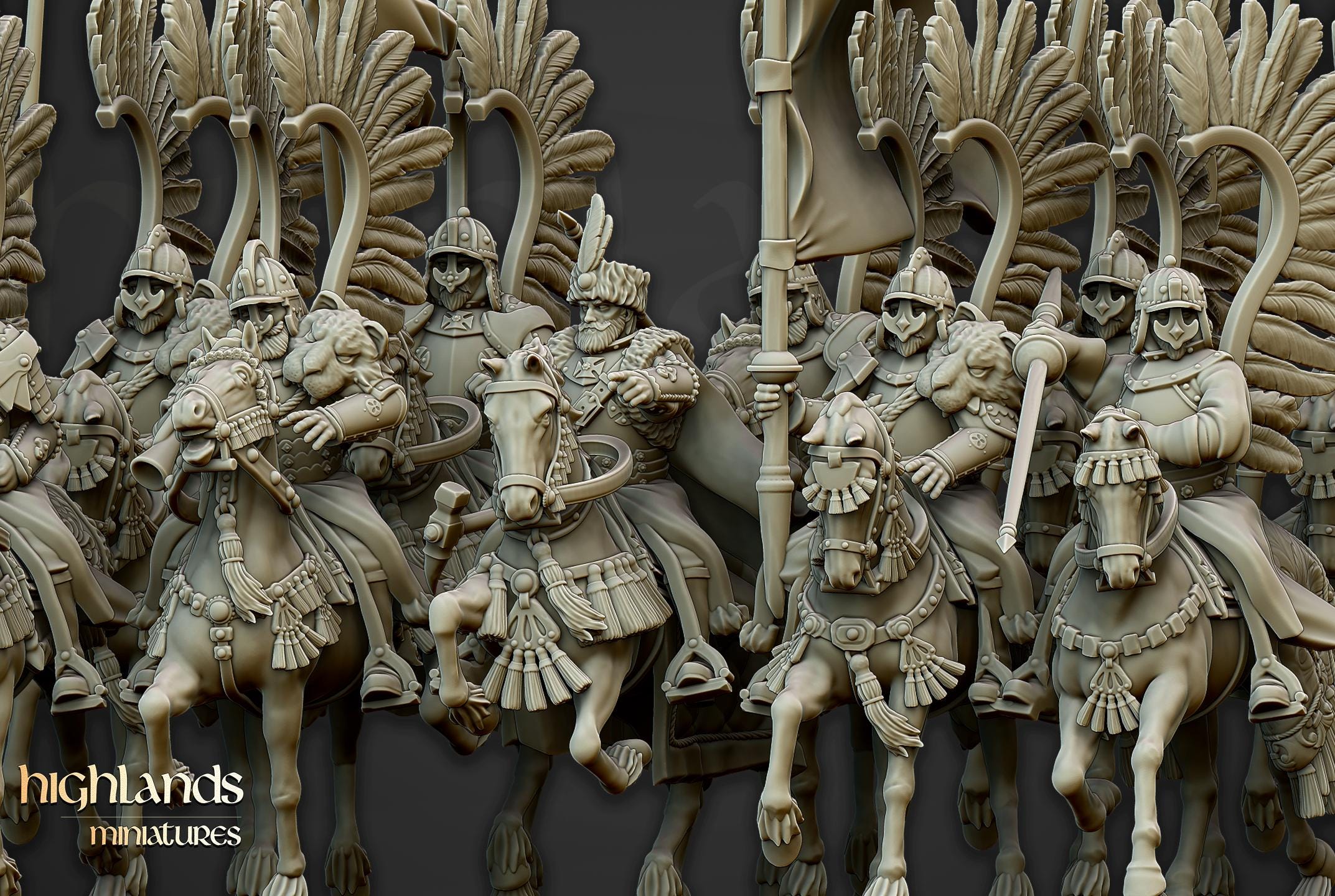 Winged Hussars of Volhynia - in 12k- by Highlands Miniatures