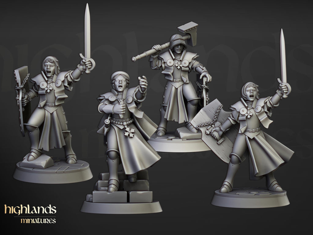 Sisters and Mother Superior  - in 12k- by Highlands Miniatures