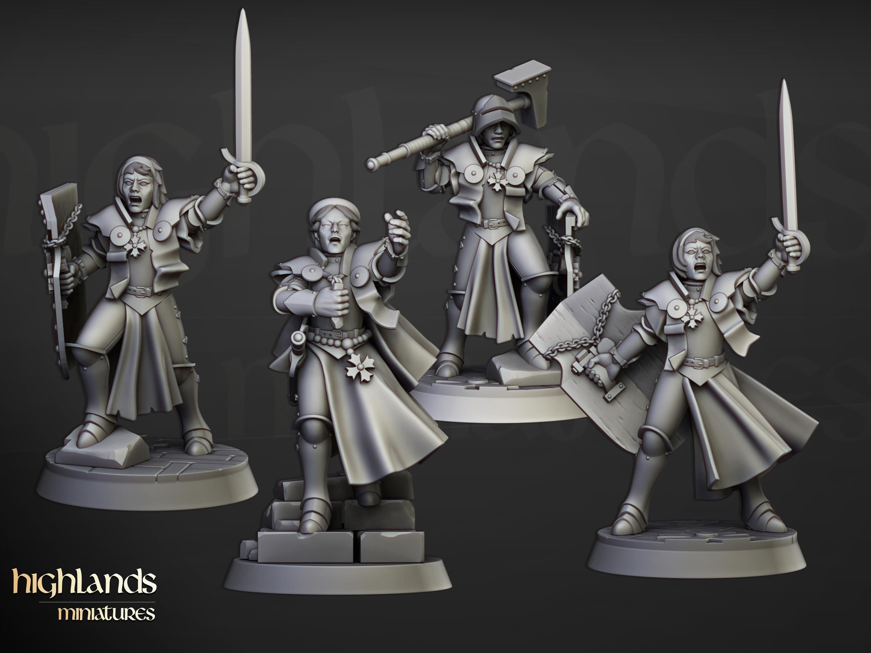 Sisters and Mother Superior  - in 12k- by Highlands Miniatures