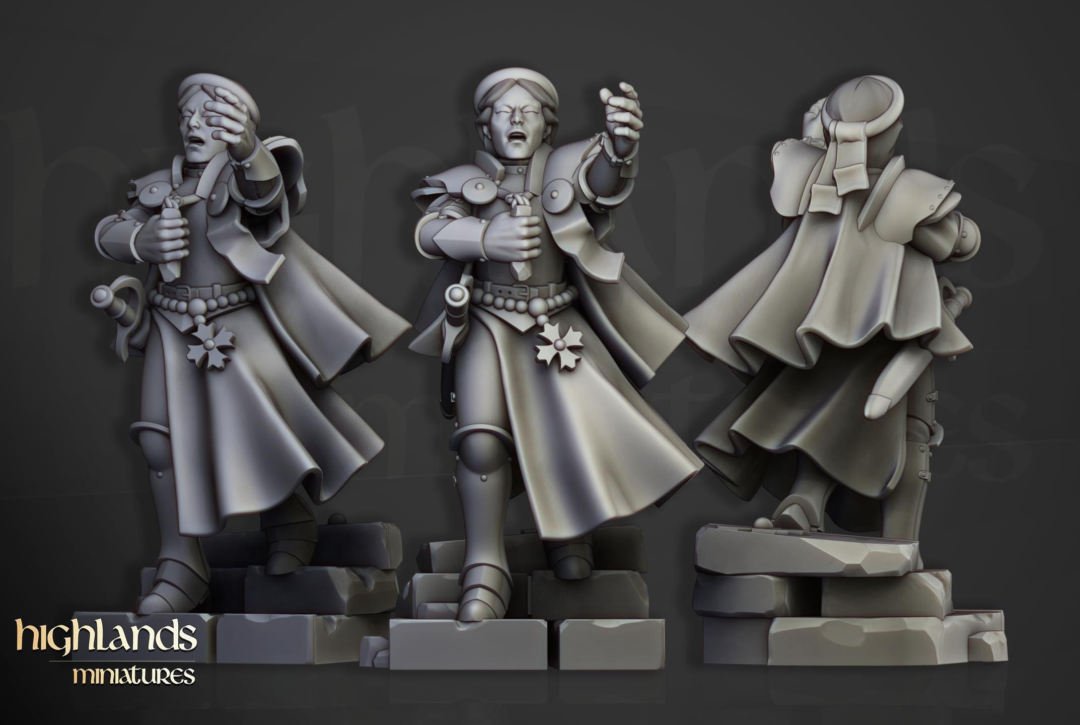 Sisters and Mother Superior  - in 12k- by Highlands Miniatures