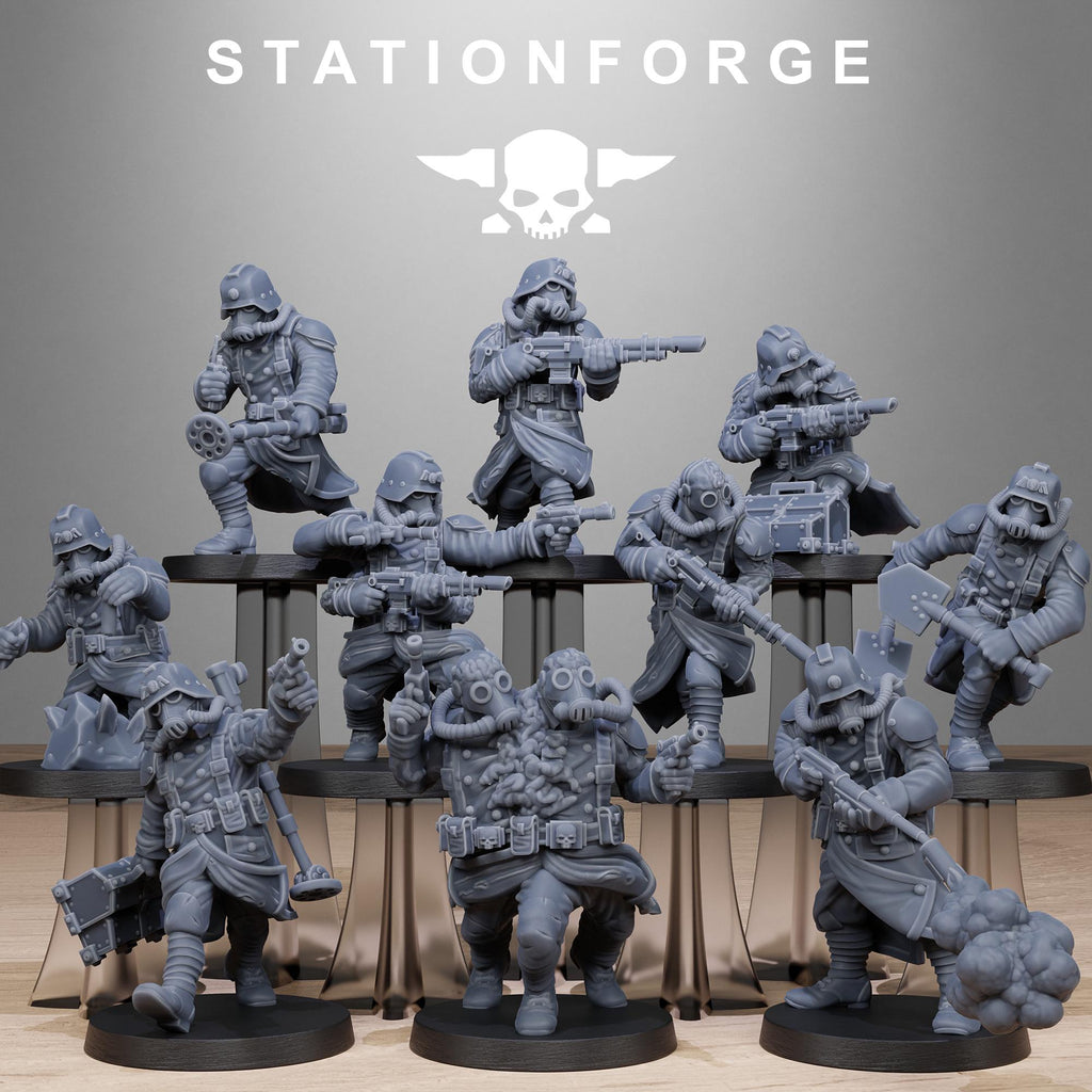 GrimGuard Radioactive Mutants 10 models - in 12k -  by Station Forge