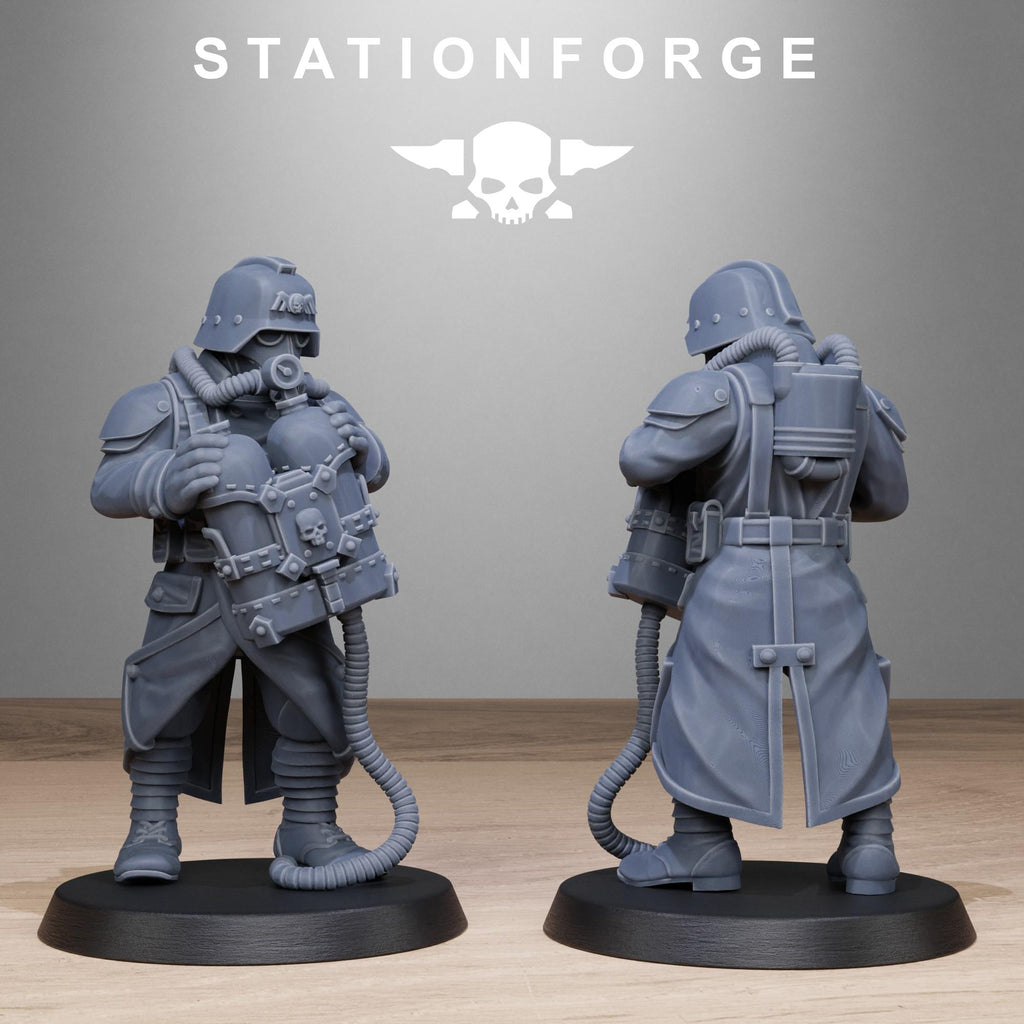 GrimGuard Flamers 10 models - in 12k -  by Station Forge