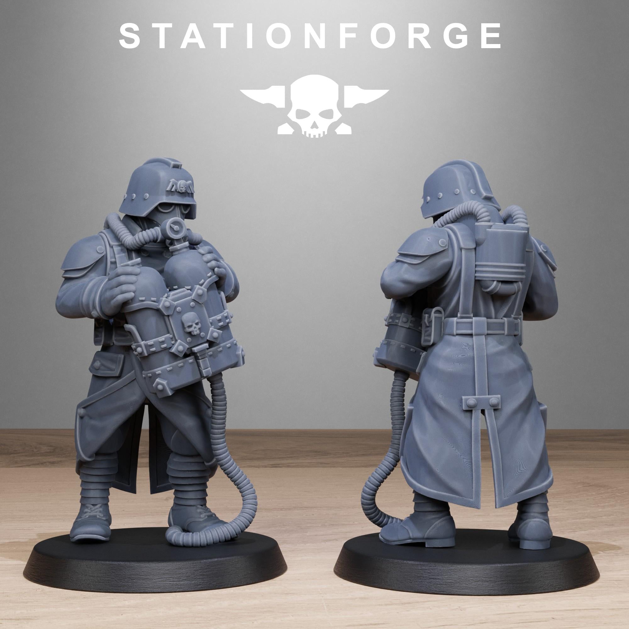 GrimGuard Flamers 10 models - in 12k -  by Station Forge