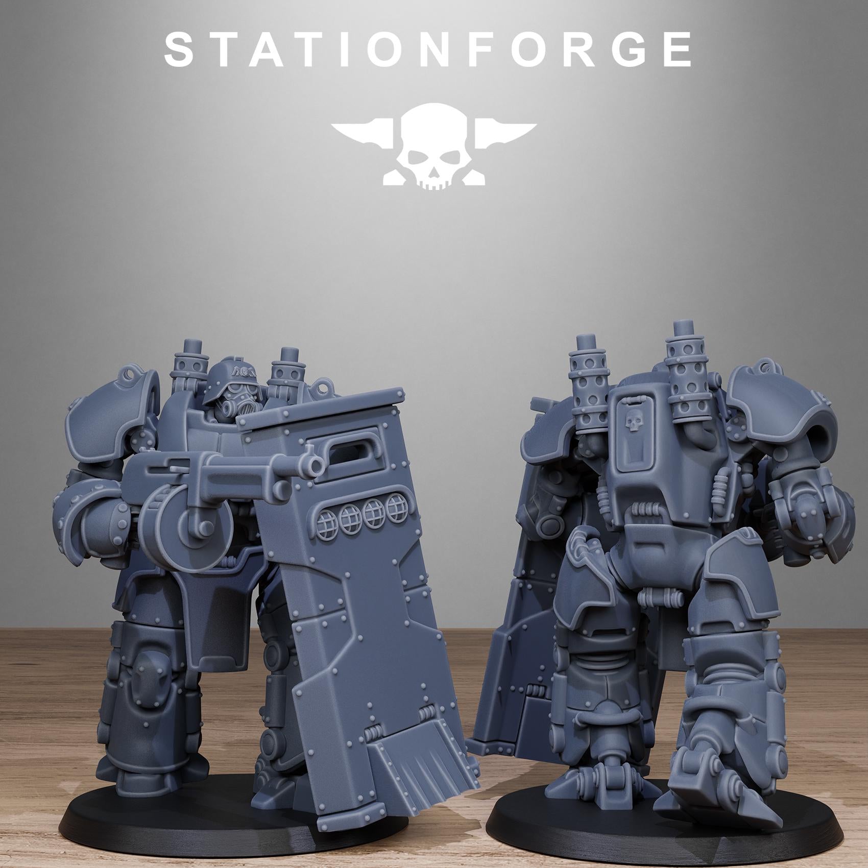 GrimGuard Power Armor 5 models - in 12k -  by Station Forge