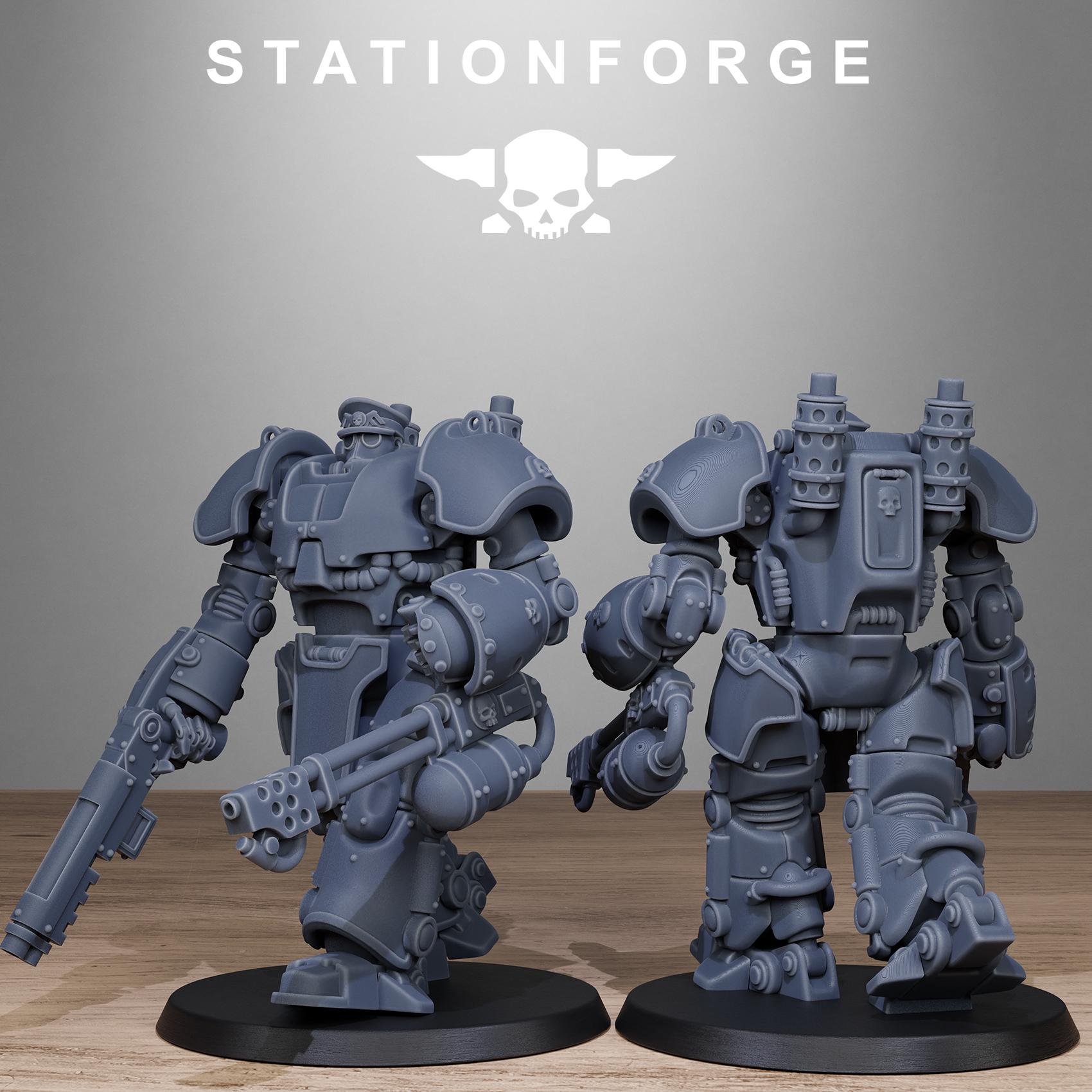 GrimGuard Power Armor 5 models - in 12k -  by Station Forge