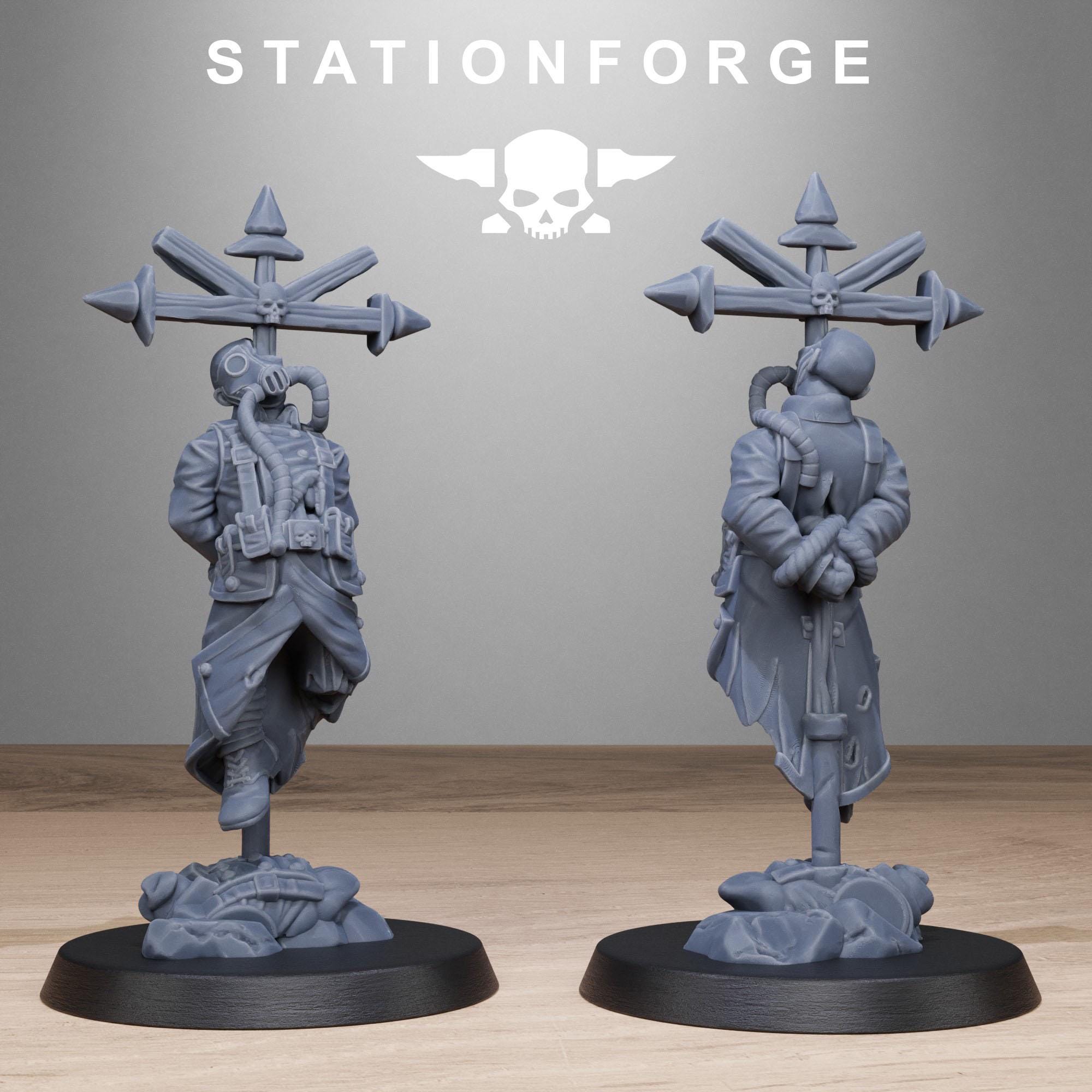GrimGuard Objective Markers  10 Models - in 12k - by Station Forge