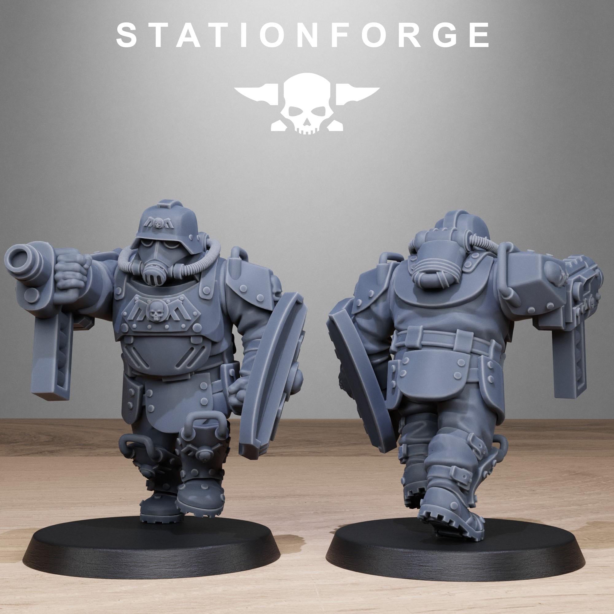 GrimGuard Armored Mutants 10 Models - in 12k- by Station Forge