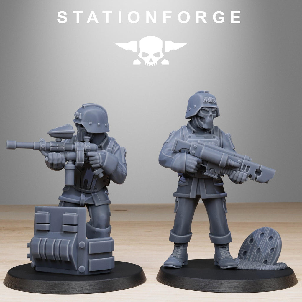 GrimGuard Paintball Squad 10 Models  - in 12k - by Station Forge
