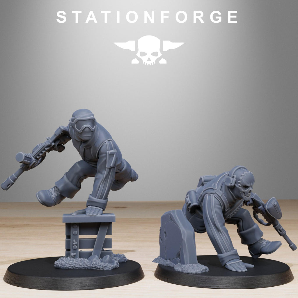 GrimGuard Paintball Squad 10 Models  - in 12k - by Station Forge