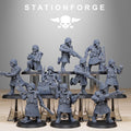 Grimguard Militants 10 Models  - in 12k - by Station Forge