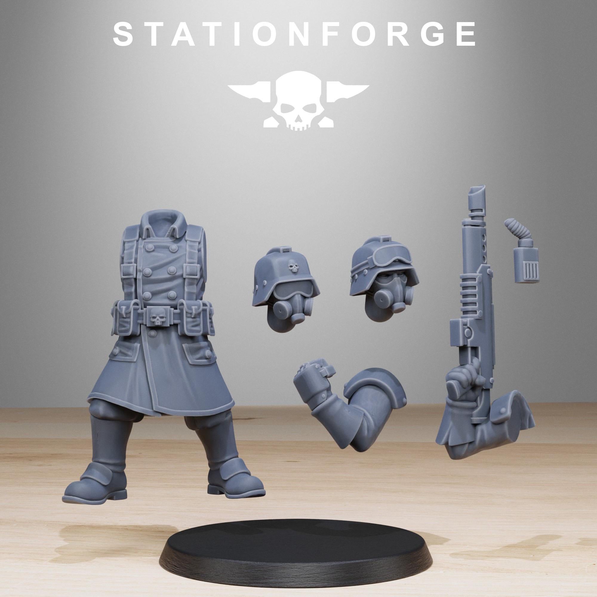 Grimguard Militants 10 Models  - in 12k - by Station Forge