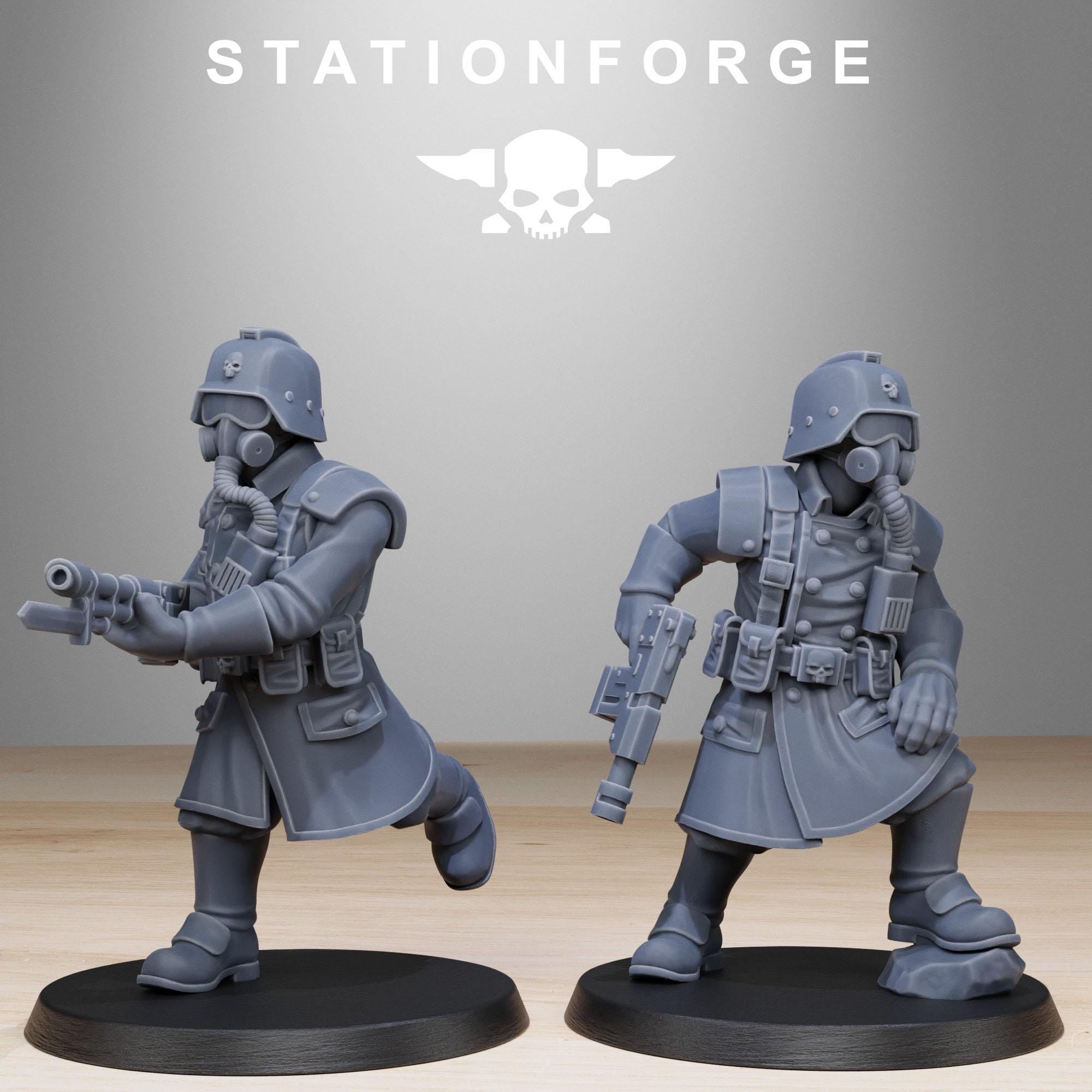 Grimguard Militants 10 Models  - in 12k - by Station Forge