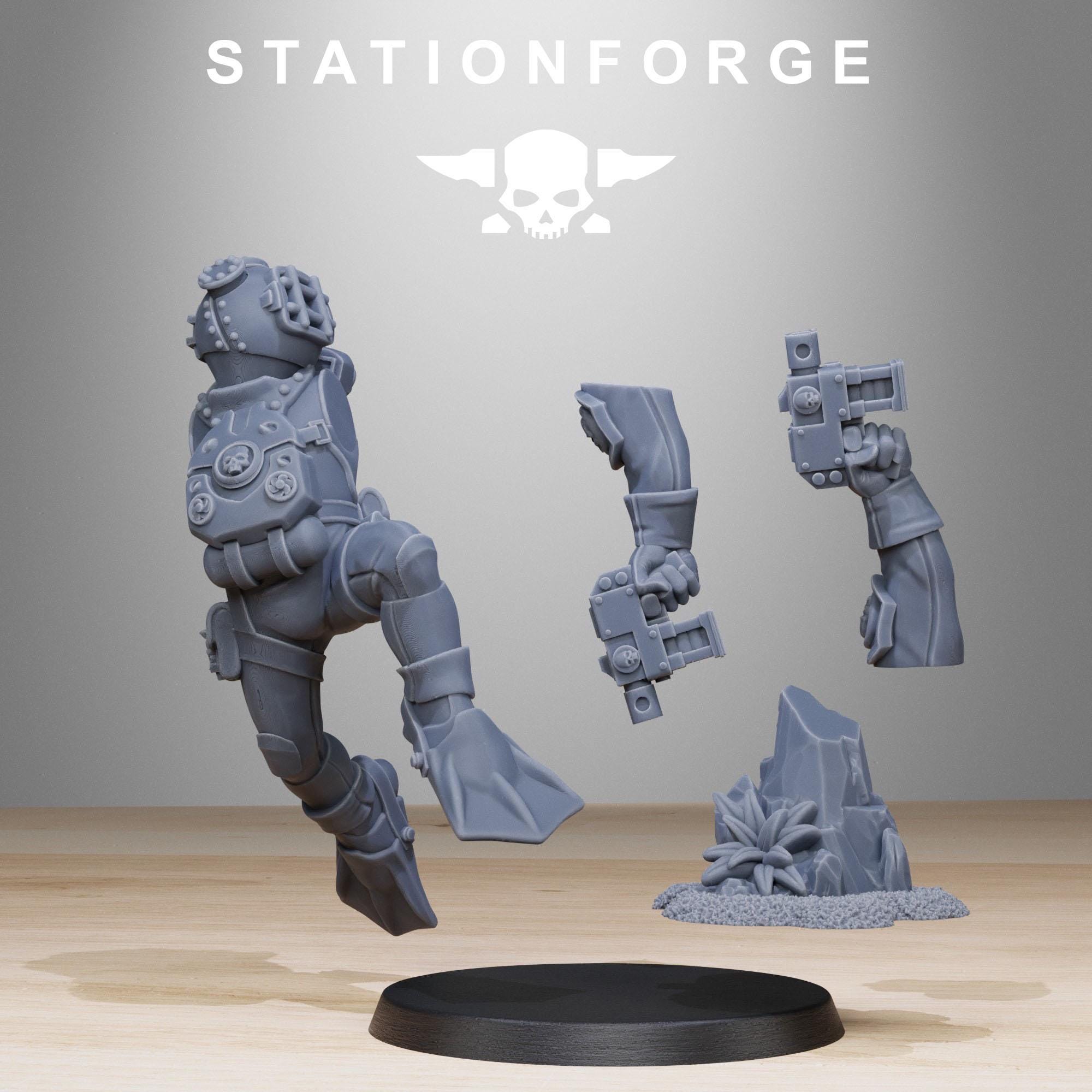 GrimGuard Divers 10 Models  - in 12k - by Station Forge