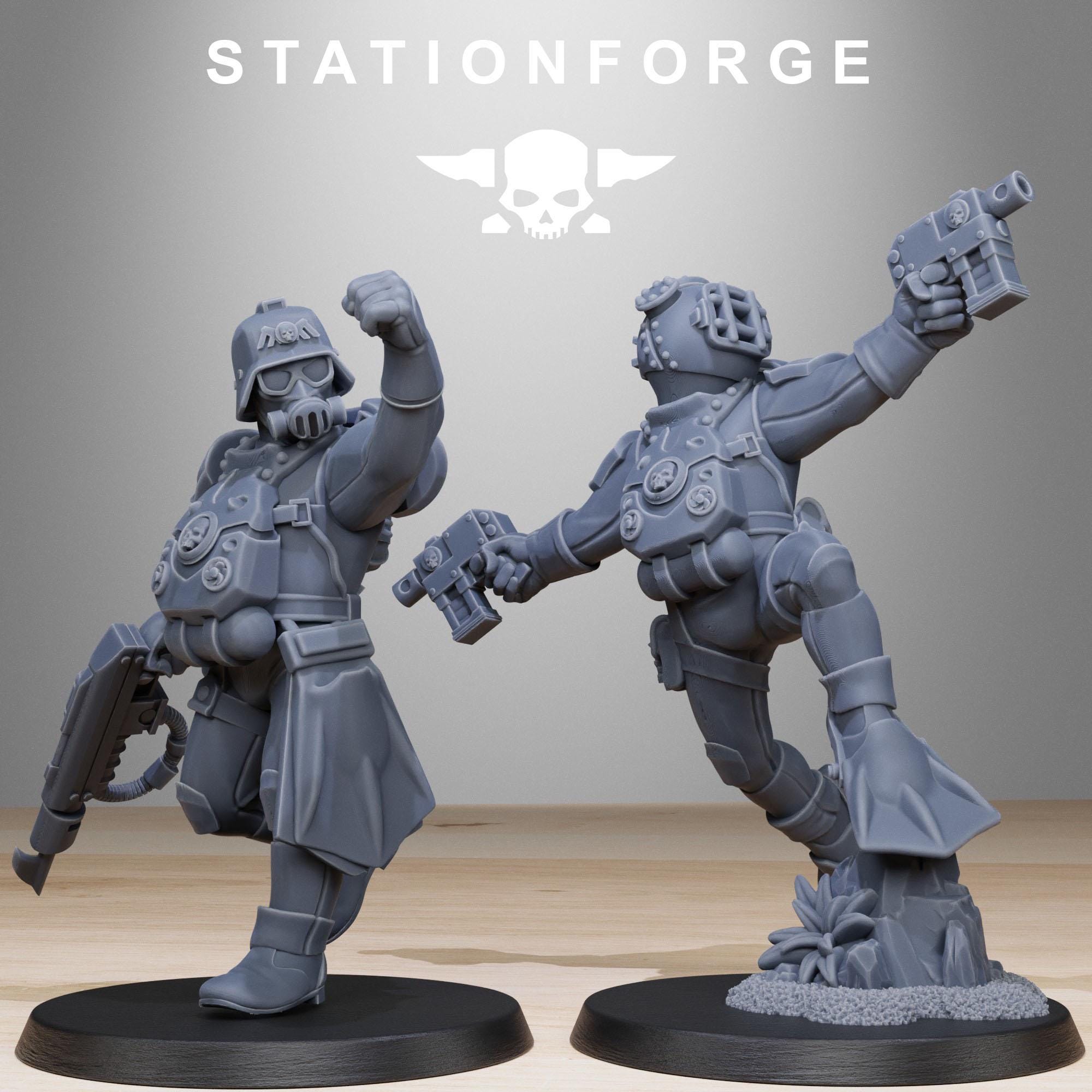 GrimGuard Divers 10 Models  - in 12k - by Station Forge