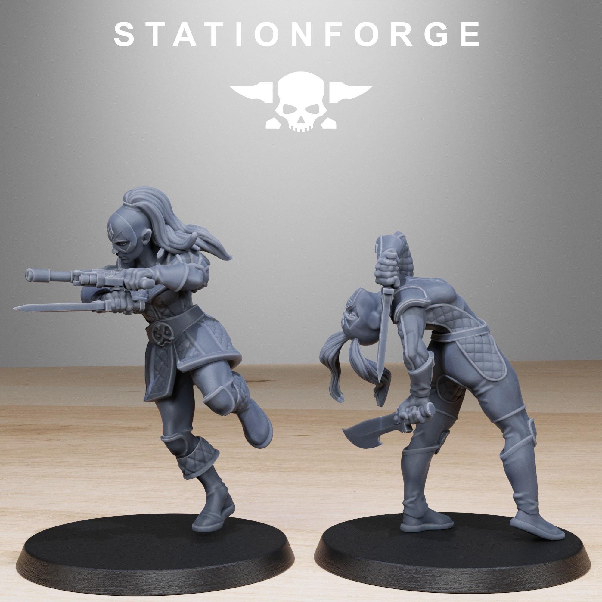 GrimCorp Jesters 11 models  - in 12k - by Station Forge