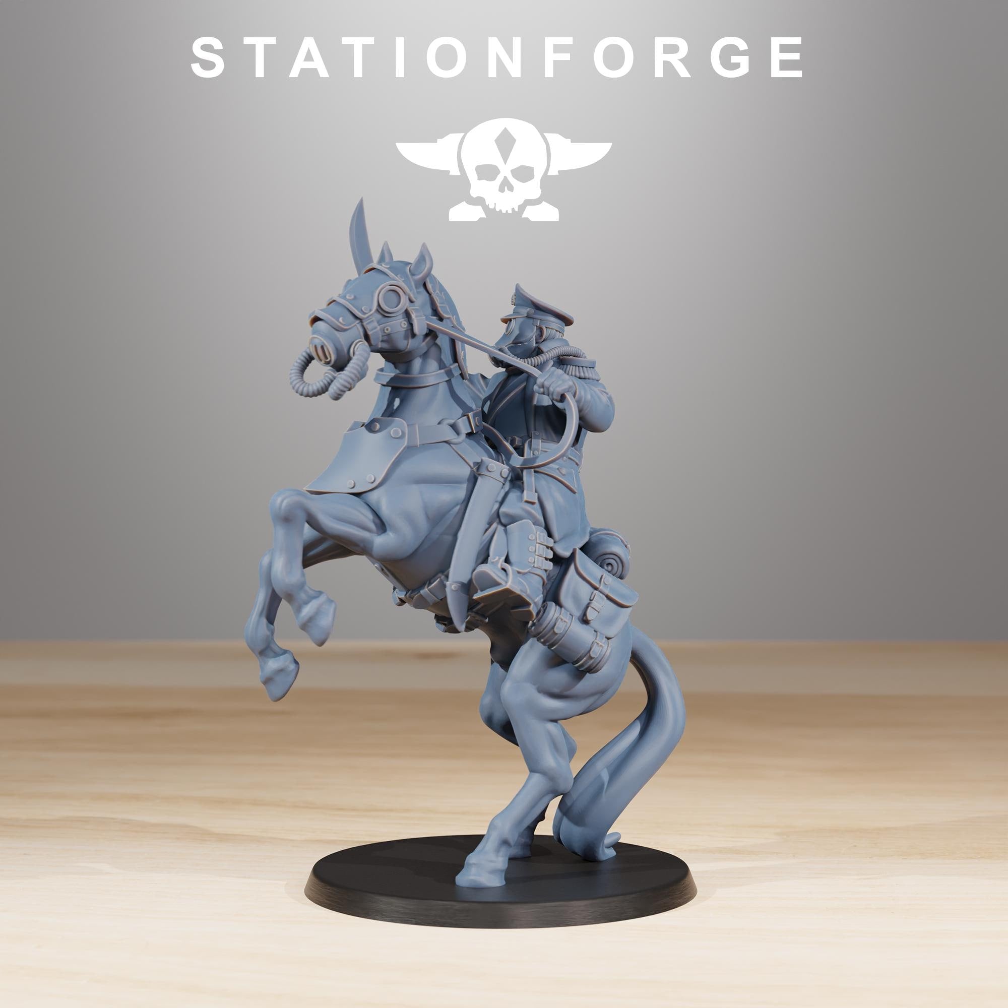 GrimGuard Cavalry Captain - in 12k - - by Station Forge