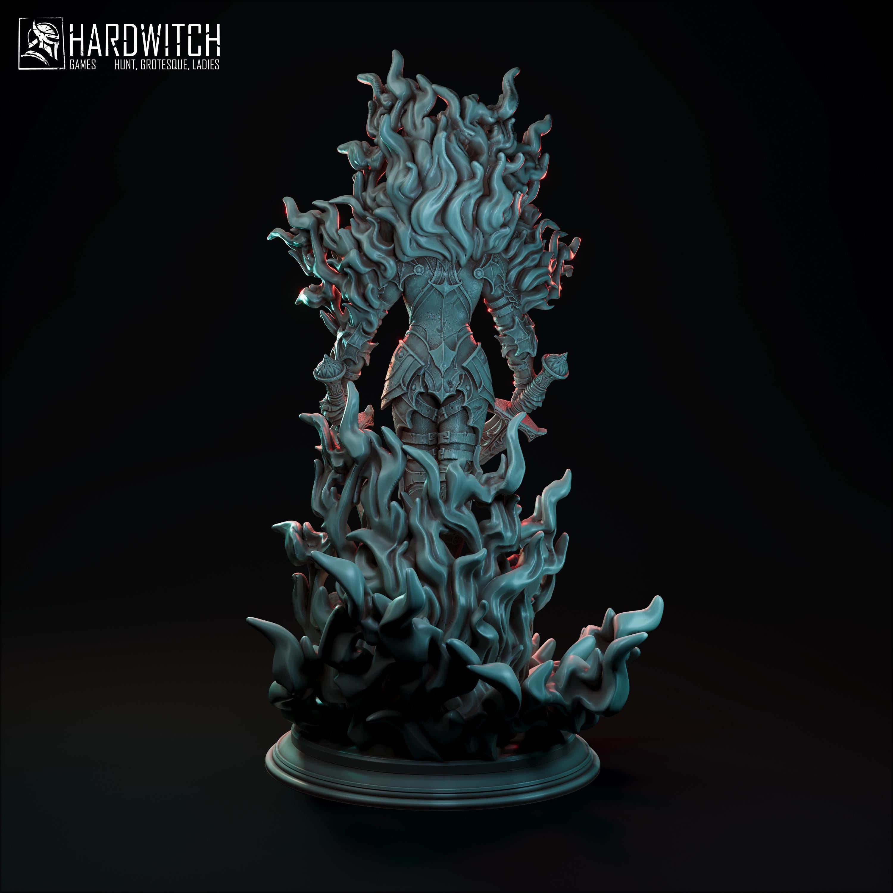 Flame Lord - in 12k - By HardWitch Games miniature