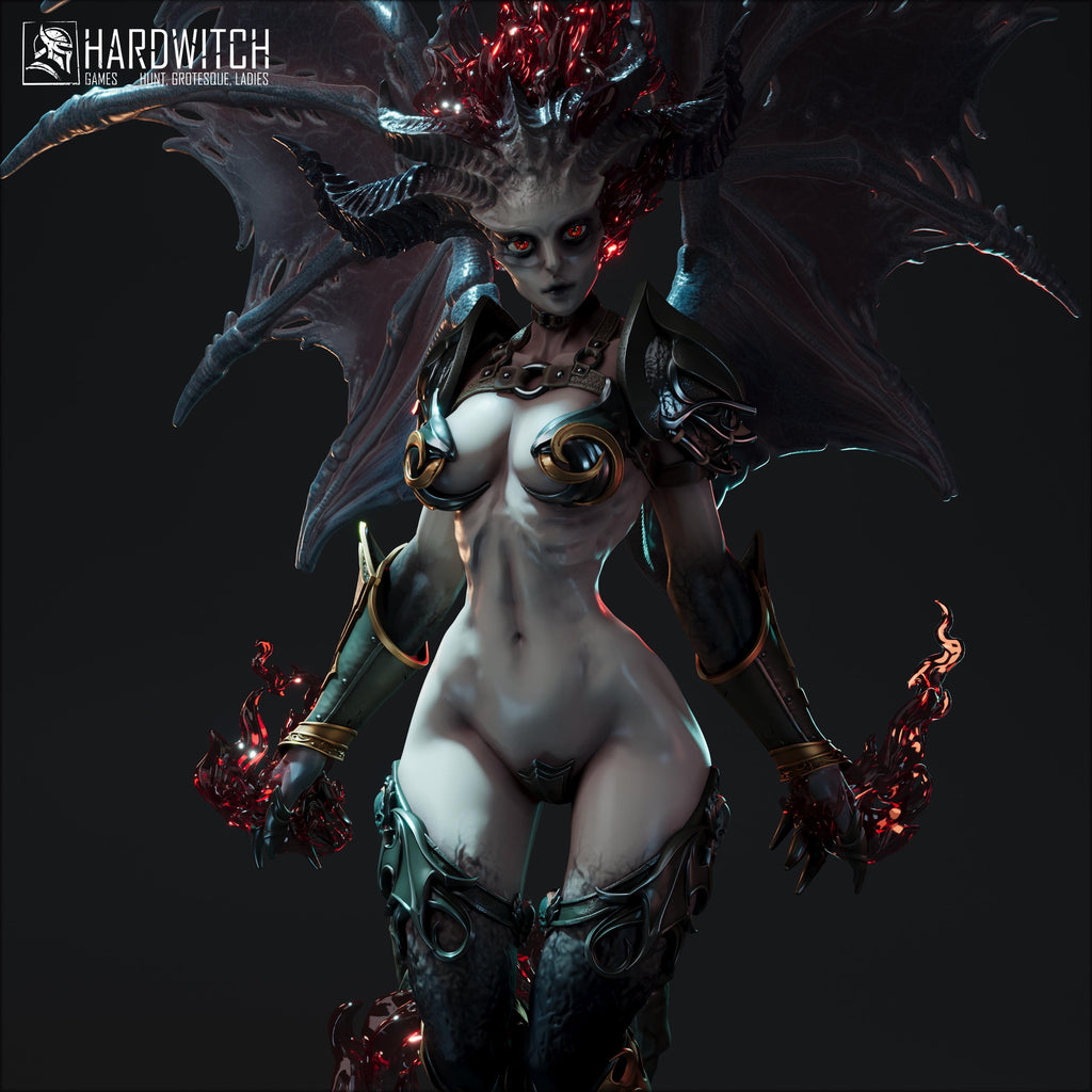 Manakane Succubus Queen - in 12k - By HardWitch Games miniature