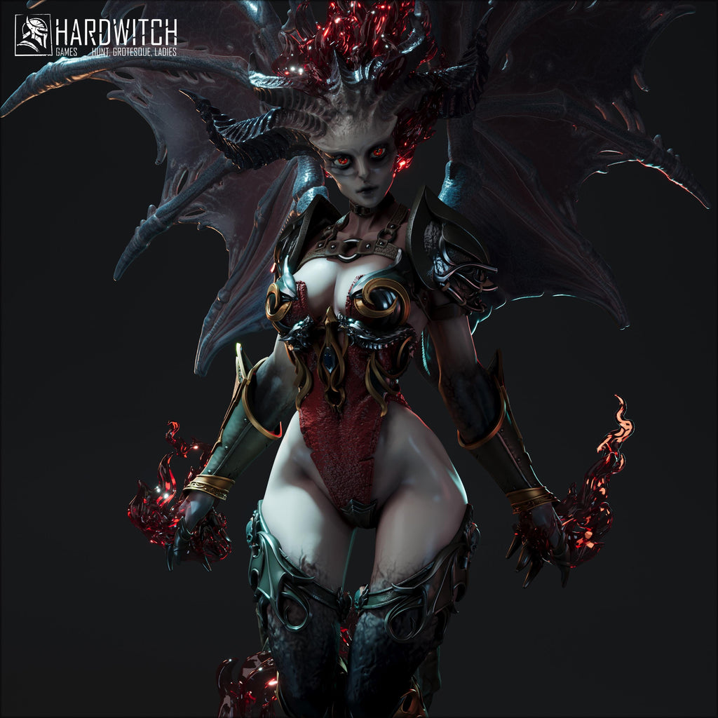Manakane Succubus Queen - in 12k - By HardWitch Games miniature