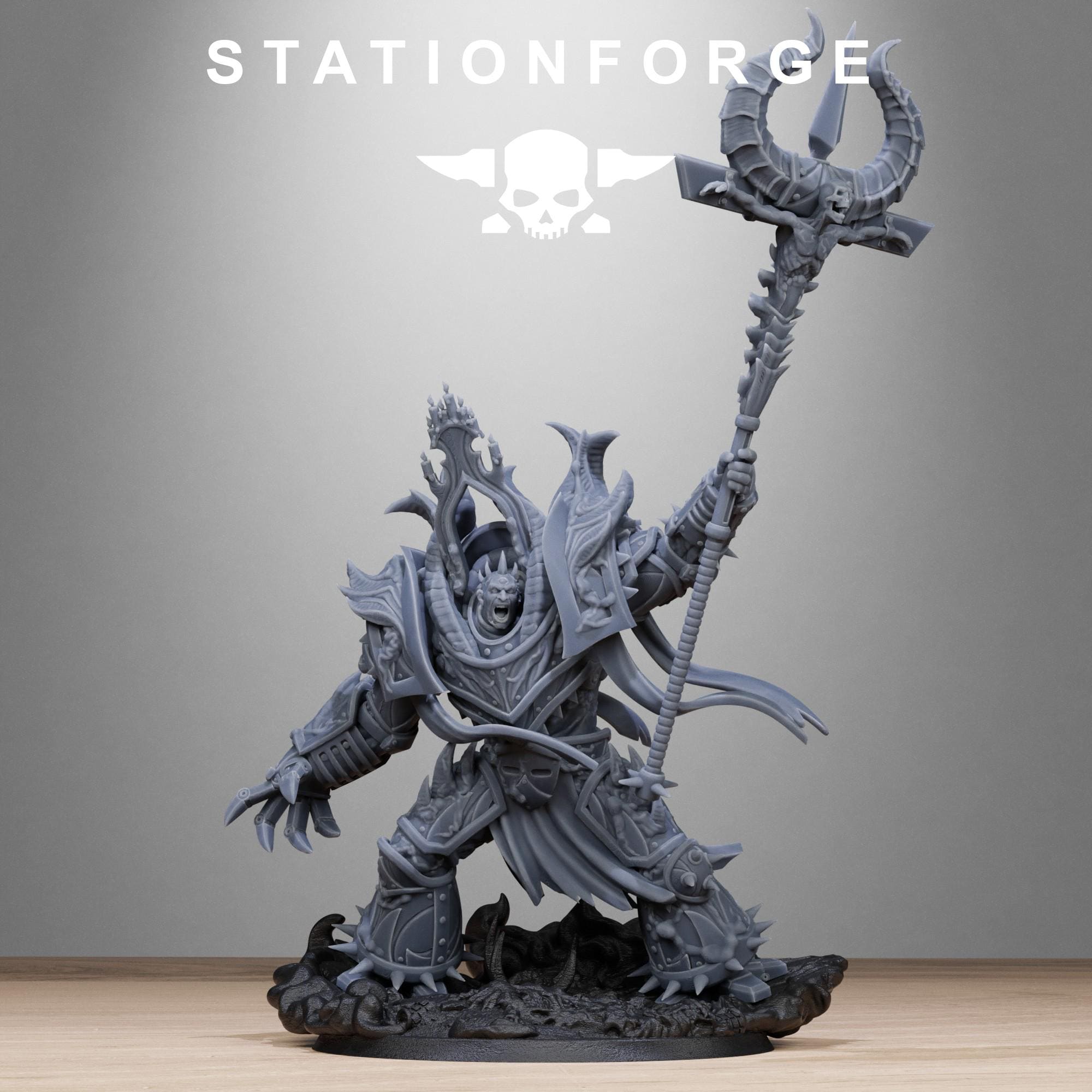 Corrupted Guard King Brute - 60mm Base - 12k Resolution - by Station Forge