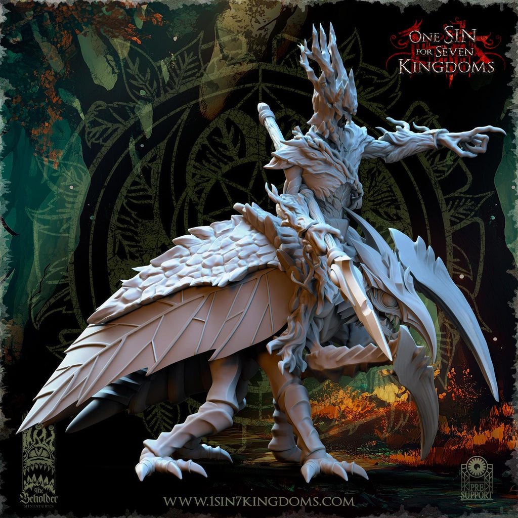 Thressal, Champion of Evergreen - in 12k- by The Beholder Miniatures